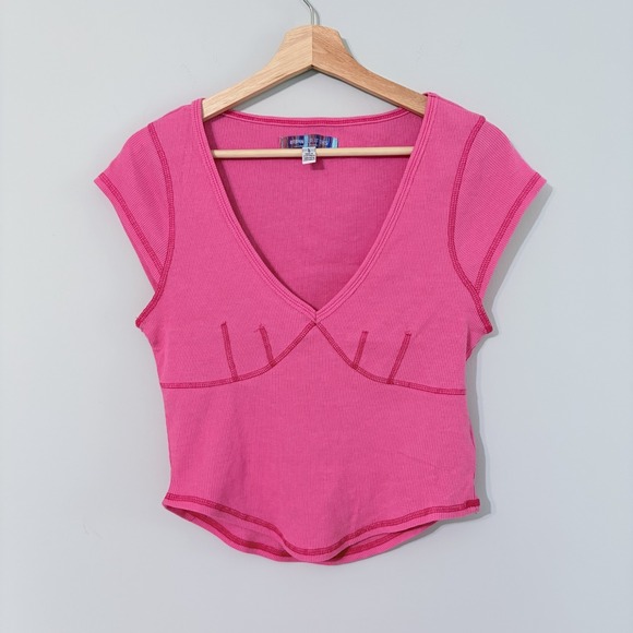 Urban Outfitters Pink Top Women's Size L - Picture 1 of 4